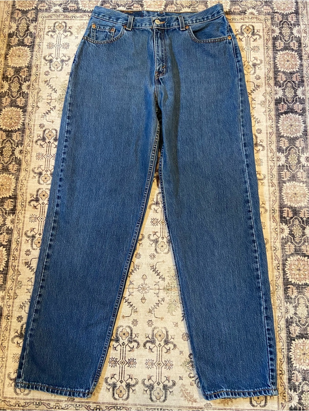 LEVIS 560 Vintage 90’s Loose Fit Straight Leg Jeans Blue Womens 14 Reg M